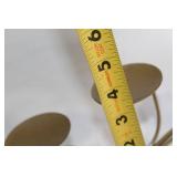 Set of 2 Metal Candle Holders - Holiday and Spiral Design