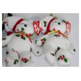 Collection of Holiday Ornaments and Decorations Including Coca-Cola and Ty Bears