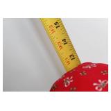 Vintage Country Mouse Fabric Doll with Red Floral Dress