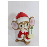 Set of 2 Homco Santa Mouse Figurines