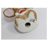 Set of 2 Homco Santa Mouse Figurines