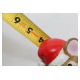 Set of 2 Homco Santa Mouse Figurines