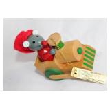 Dakin 1982 Wooden Christmas Ornaments Set of 3