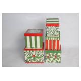 Set of 7 Holiday Decorative Storage Boxes