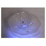 Collection of 12 Clear Glassware Items with Various Designs