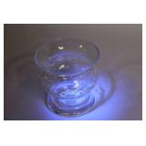 Collection of 12 Clear Glassware Items with Various Designs