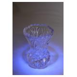 Collection of 12 Clear Glassware Items with Various Designs