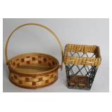 Set of Longaberger and Wicker Baskets