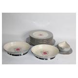 Vintage Rose Design Porcelain Dishware Set