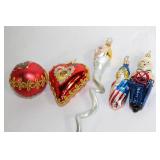 Vintage Glass Christmas Ornaments Collection