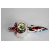 Set of 10 Vintage Handblown Glass Ornaments