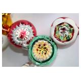 Collection of 10 Vintage Christmas Tree Ornaments with Intricate Designs