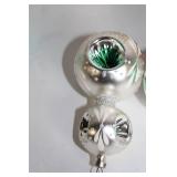 Collection of 10 Vintage Christmas Tree Ornaments with Intricate Designs