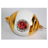 Collection of 10 Vintage Christmas Tree Ornaments with Intricate Designs