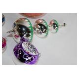 Set of 10 Vintage Glass Christmas Ornaments