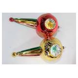 Set of 10 Vintage Glass Christmas Ornaments