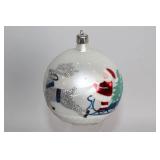 Set of 9 Assorted Glass Christmas Ornaments