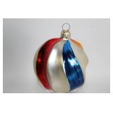 Set of 9 Assorted Glass Christmas Ornaments