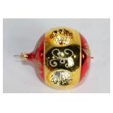 Collection of 8 Vintage Glass Christmas Ornaments with Glitter