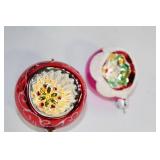 Set of 7 Assorted Vintage Glass Christmas Ornaments