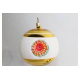 Set of 7 Assorted Vintage Hand-Painted Glass Christmas Ornaments