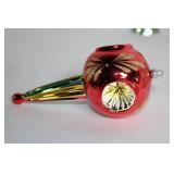 Collection of 8 Assorted Vintage Glass Christmas Ornaments