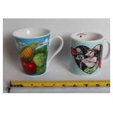 Set of 2 Ceramic Mugs: Burpee 125th Anniversary & I Love Lucy 50th Anniversary