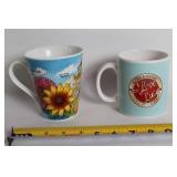 Set of 2 Ceramic Mugs: Burpee 125th Anniversary & I Love Lucy 50th Anniversary