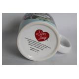 Set of 2 Ceramic Mugs: Burpee 125th Anniversary & I Love Lucy 50th Anniversary
