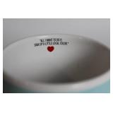 Set of 2 Ceramic Mugs: Burpee 125th Anniversary & I Love Lucy 50th Anniversary