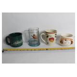 Assorted Set of 4 Vintage Mugs and Cups