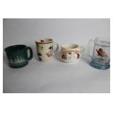 Assorted Set of 4 Vintage Mugs and Cups