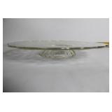 Set of Vintage Glass Serving Bowls and Dessert Plates