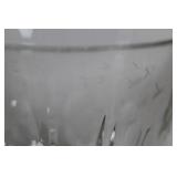 Set of Vintage Glass Serving Bowls and Dessert Plates