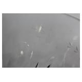 Set of Vintage Glass Serving Bowls and Dessert Plates