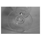 Set of Vintage Glass Serving Bowls and Dessert Plates