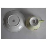 Set of 4 Vintage Floral Teacup and Saucer Sets