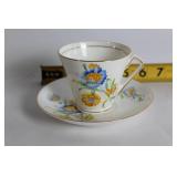 Set of 4 Vintage Floral Teacup and Saucer Sets