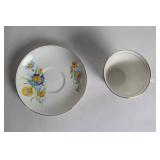 Set of 4 Vintage Floral Teacup and Saucer Sets