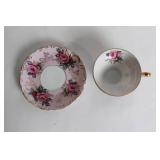 Set of 4 Vintage Floral Teacup and Saucer Sets