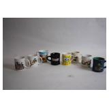 Collection of 8 Assorted Character and Themed Ceramic Mugs