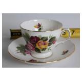 Set of 3 Assorted Bone China Teacup and Saucer Sets