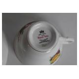 Set of 3 Assorted Bone China Teacup and Saucer Sets