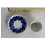 Set of 3 Assorted Bone China Teacup and Saucer Sets