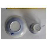 Set of 3 Assorted Bone China Teacup and Saucer Sets