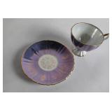 Set of 3 Assorted Bone China Teacup and Saucer Sets