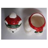 Vintage Holiday Collection with Santa Bear Cookie Jar and Christmas Decorations