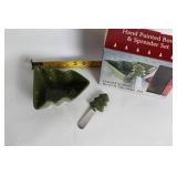 Vintage Holiday Collection with Santa Bear Cookie Jar and Christmas Decorations