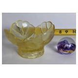 Lot of 4 Decorative Glass and Metal Candle Holders