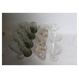 Mixed Glassware Collection with Vases, Pint Glasses, and Cocktail Glasses